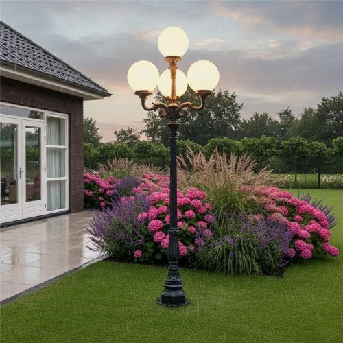 Lampadaire de jardin Lyon (0504) Lanternes sphériques de KS Lighting