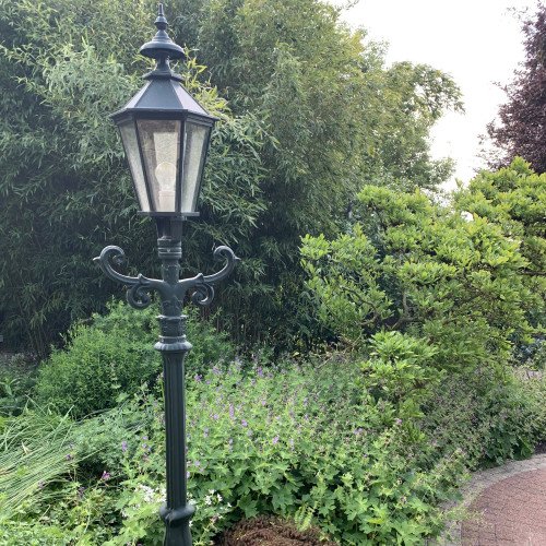  Set de 3 lampadaires de jardin De Kennemer avec lanternes hexagonales