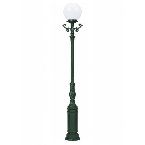 Lampe de jardin Avignon classique lanterne globe aluminium 220 cm