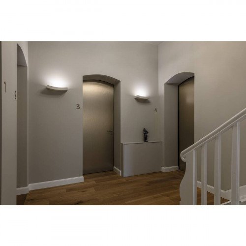 Applique murale blanche Plastra 102 (148012) Curve R7s de SLV | Nostalux.fr