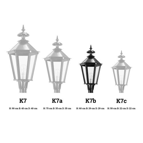 Lanterne K7B hexagonale K7B(1504) de KS Lighting - Abat--jour, poteaux, supports 
