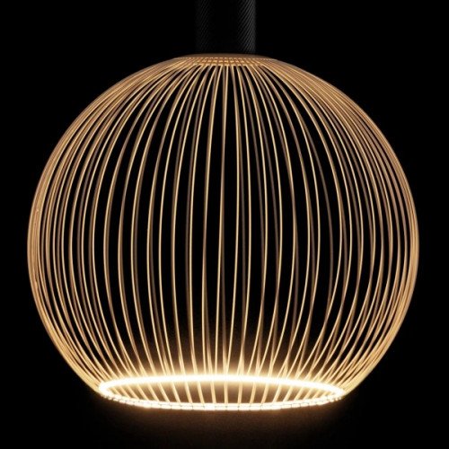 Lampe intérieure Floating Globe Filo Champagne métal