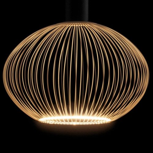 Lampe intérieure Floating Globe Filo Champagne métal