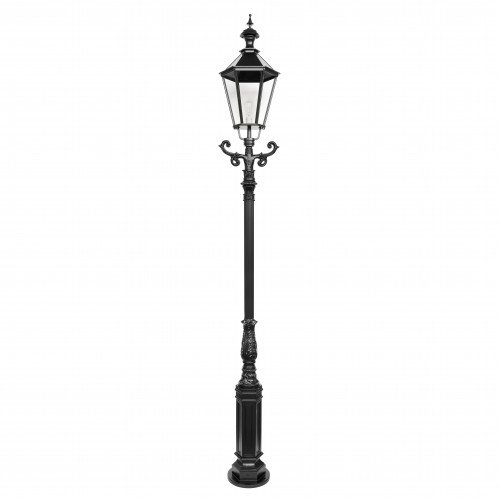 Lampadaire de jardin Potsdam (Vienne) (0811) avec lanterne carrée de KS Lighting | Nostalux.fr                 