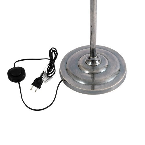 lampe en laiton couleur argent antique avec culot E27