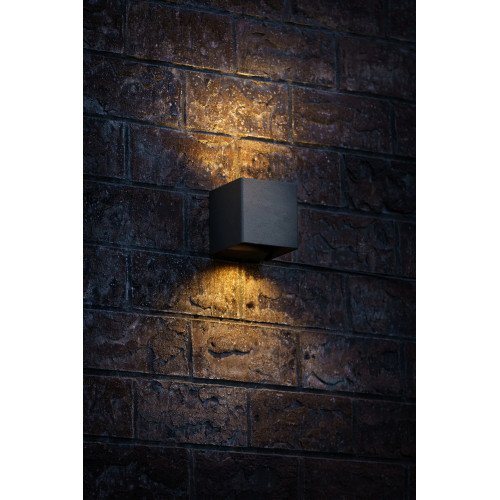 Luminaire haut et bas de style moderne Ixion en aluminium de couleur anthracite