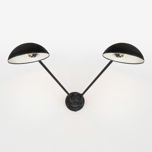 lampe en laiton couleur noir antique avec une douille E27