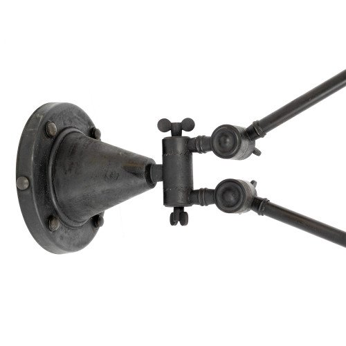 lampe en laiton couleur noir antique avec une douille E27