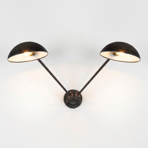 lampe en laiton couleur noir antique avec une douille E27
