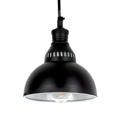Lampe suspendue noir antique Dakota (30332) Nostaluce | Nostalux.fr