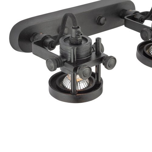 Double spots noirs Prescott (30477) industriels vintage Nostaluce| Nostalux.fr