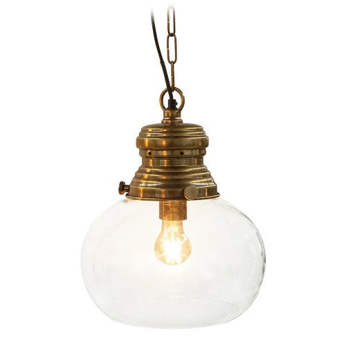 lampe en laiton de couleur laiton antique avec un raccord E27