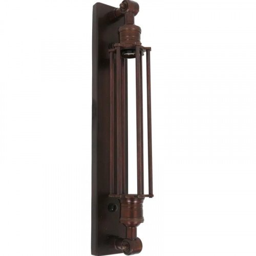 lampe en laiton couleur laiton antique foncé avec une douille E27