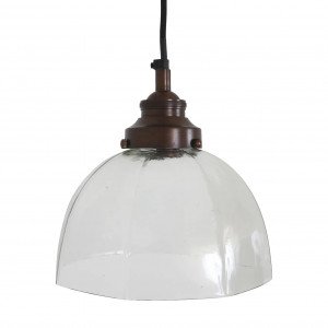 Lampe en laiton de couleur laiton antique foncé avec un raccord E27.