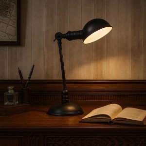 lampe en laiton noir antique avec douille E14