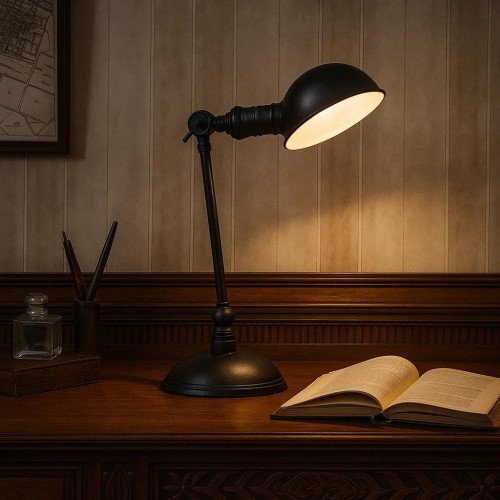 lampe en laiton noir antique avec douille E14