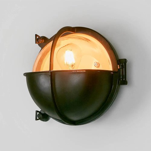 Lampe de bateau, noire, antique, Taylor 