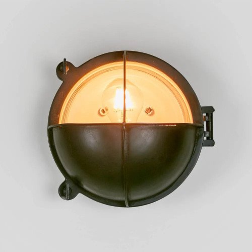Lampe de bateau, noire, antique, Taylor 