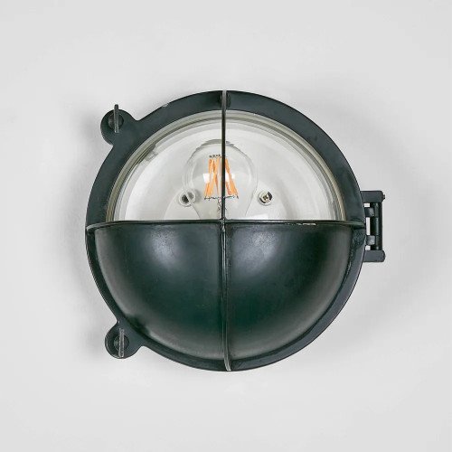 Lampe de bateau, noire, antique, Taylor 