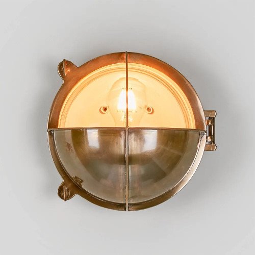 Applique d'extérieur lampe de bateau Taylor laiton antique