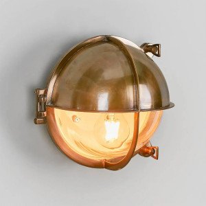 Applique d'extérieur lampe de bateau Taylor laiton antique