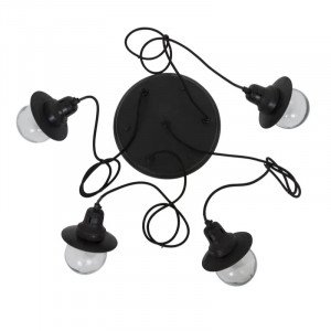 lampe en laiton couleur noir antique avec une douille E27