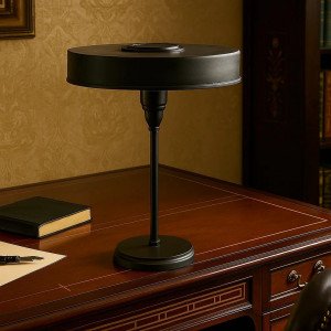 Lampe de table noire Auriol | Nostalux.fr