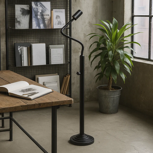 lampe en laiton de couleur noir antique avec douille GU10