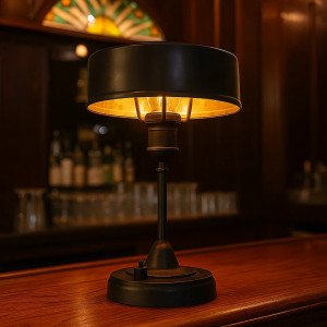 Lampe de table noire Auxerre (30966) | Nostalux.fr