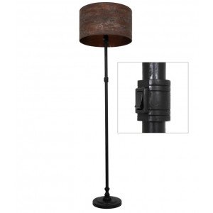 lampe en laiton couleur noir antique avec une douille E27