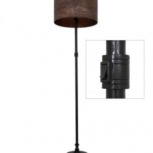 lampe en laiton couleur noir antique avec une douille E27 lampe en laiton couleur noir antique avec une douille E27