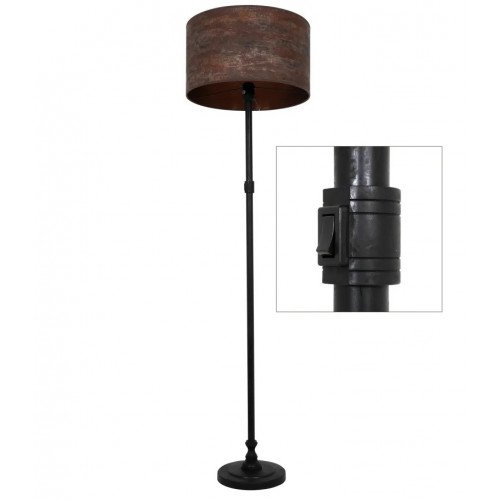 lampe en laiton couleur noir antique avec une douille E27