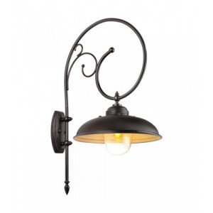 lampe en laiton couleur noir antique avec une douille E27
