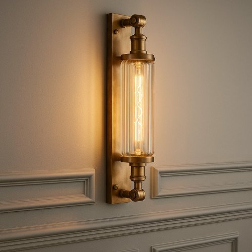 Lampe d'extérieur en laiton design anthracite Lampe murale E27