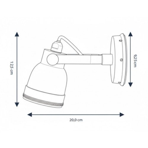 Applique murale noire Indigo d'extérieur noir Indigo vintage 