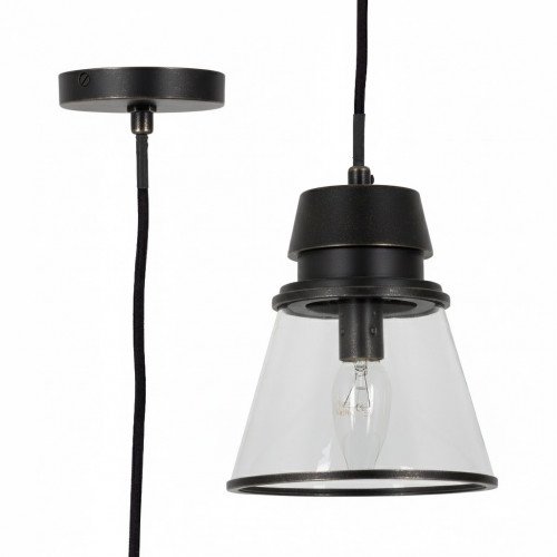 lampe en laiton noir antique avec douille E14