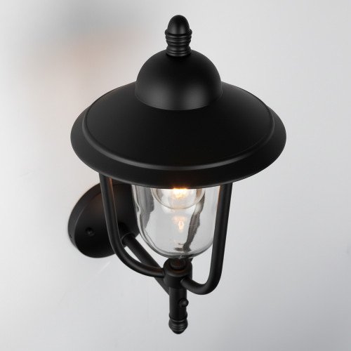 Lampe en laiton de couleur noir antique avec une douille E27