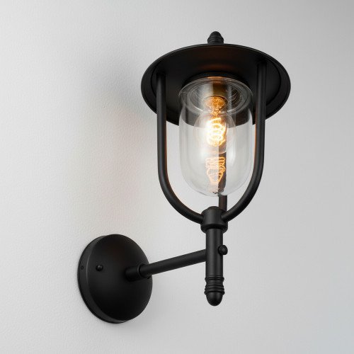 Lampe en laiton de couleur noir antique avec une douille E27