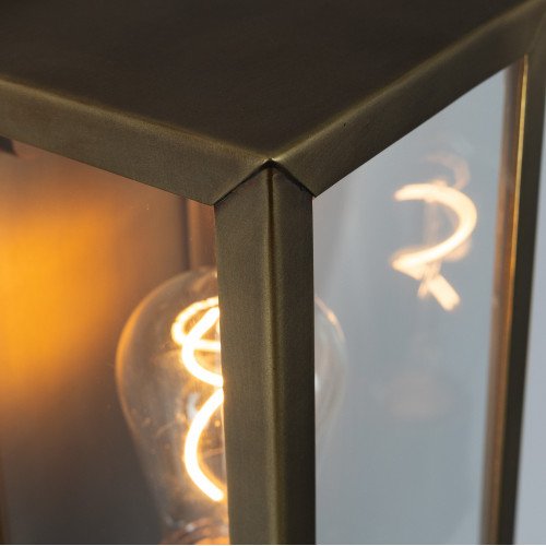 lampe en laiton de couleur laiton antique avec un raccord E27