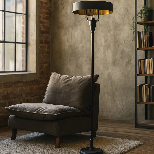 lampe en laiton noir antique avec douille E27