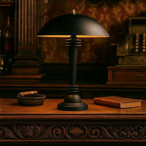 Lampe de table Dax noire | Nostalux.fr