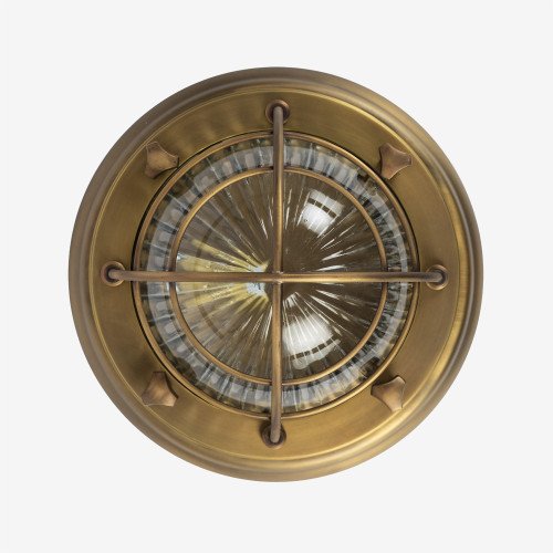 lampe en laiton de couleur laiton antique avec un raccord E27