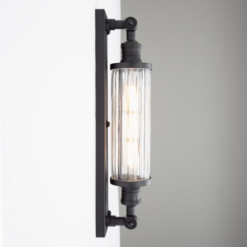 Lampe d'extérieur en laiton design anthracite Lampe murale E27 noir