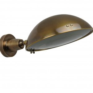 lampe en laiton de couleur laiton antique avec un raccord E27