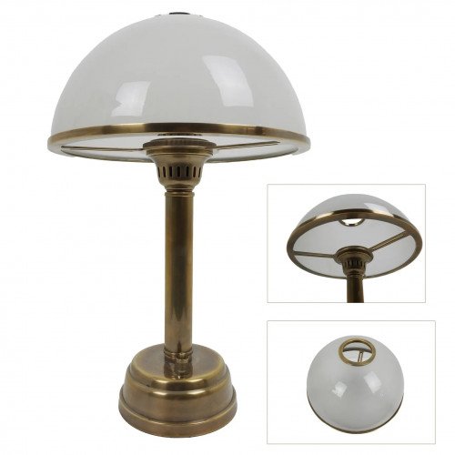 lampe en laiton de couleur laiton antique avec un raccord E27