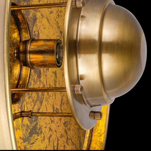 lampe en laiton couleur or antique avec douille E27