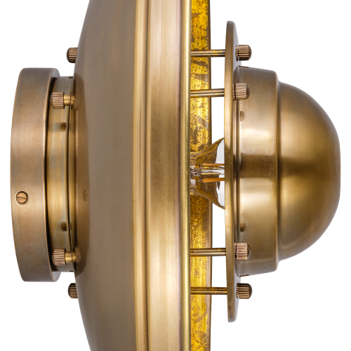 lampe en laiton couleur or antique avec douille E27