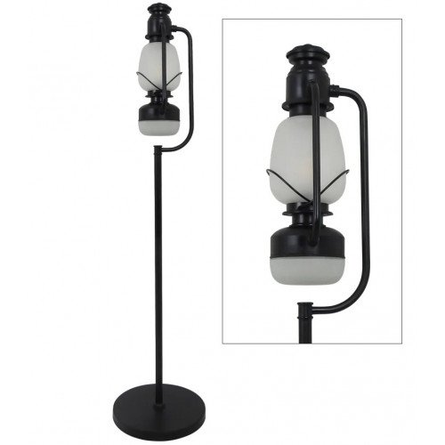 lampe en laiton couleur noir antique avec une douille E27 et G9