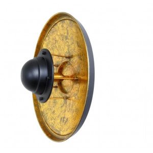 lampe en laiton de couleur or antique avec un raccord E27