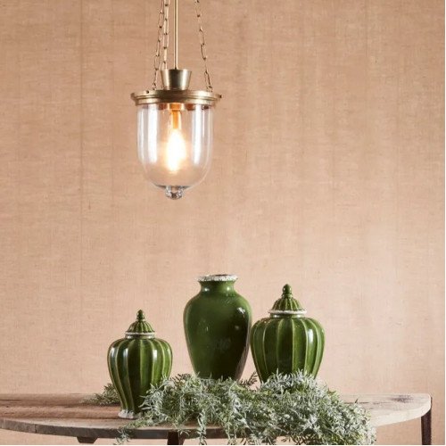 lampe en laiton couleur argent antique avec raccord E27